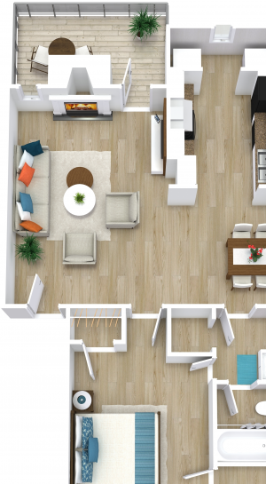 1 Bedroom Apartments in Bedford